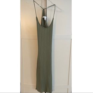 Green Spaghetti Strap Dress